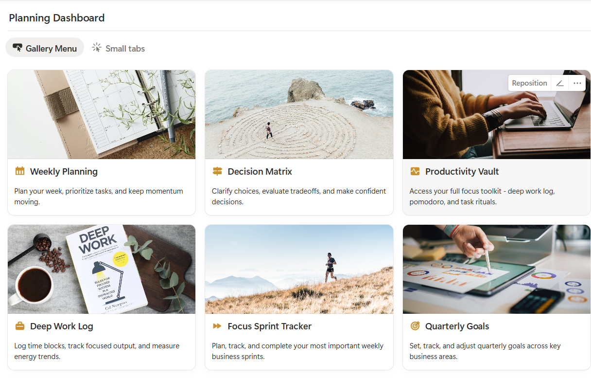 Business Operating System Notion Template Clarity Business OS