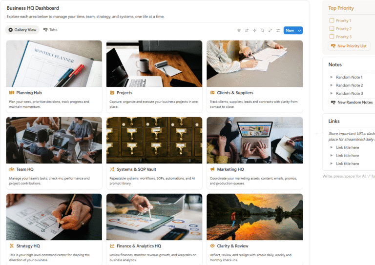 Pinterest Marketing Hub Notion Template