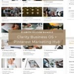 Clarity Business OS and Pinterest Marketing Hub Notion Templates System